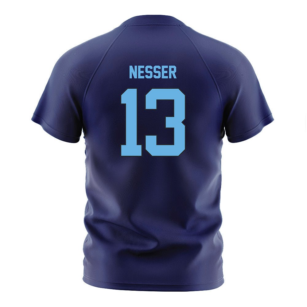 San Diego - NCAA Women's Soccer : Brianna Nesser - Blue Soccer Jersey-1