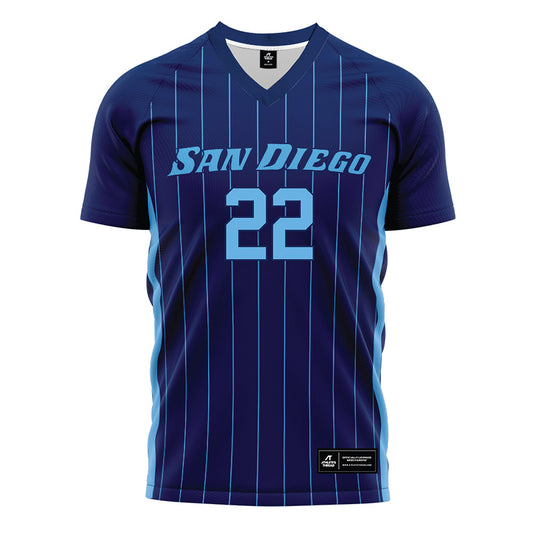 San Diego - NCAA Women's Soccer : Macy Ratermann - Blue Soccer Jersey-0