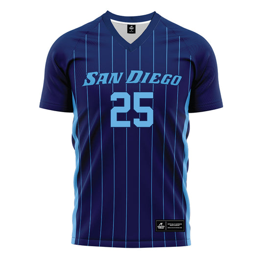 San Diego - NCAA Women's Soccer : Paige Bickley - Blue Soccer Jersey-0