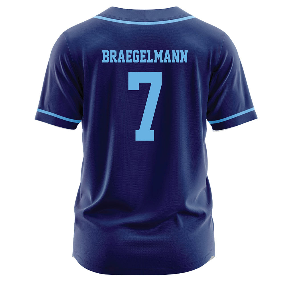 San Diego - NCAA Softball : McKenna Braegelmann - Blue Jersey-1