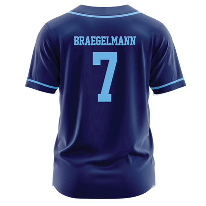 San Diego - NCAA Softball : McKenna Braegelmann - Blue Jersey-1