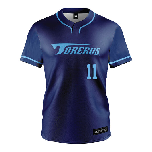 San Diego - NCAA Softball : Alex Riggs - Blue Jersey-0