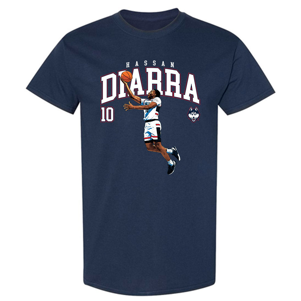 UConn - NCAA Men's Basketball : Hassan Diarra - T-Shirt-0