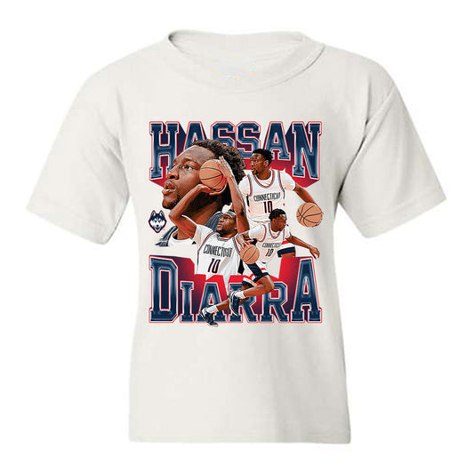 UConn - NCAA Men's Basketball : Hassan Diarra - Youth T-Shirt-0