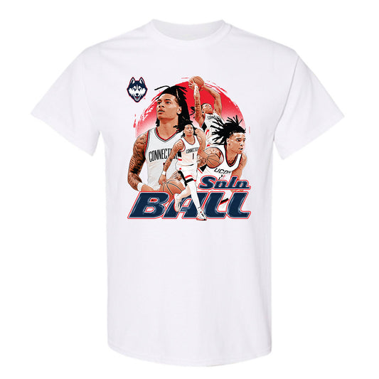 UConn - NCAA Men's Basketball : Solo Ball - T-Shirt-0