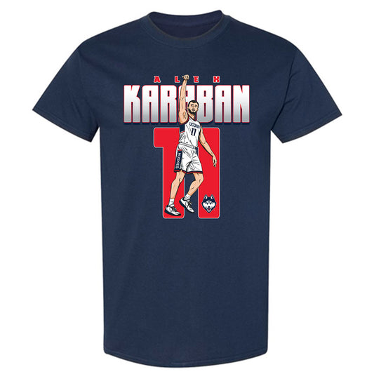 UConn - NCAA Men's Basketball : Alex Karaban - T-Shirt-0