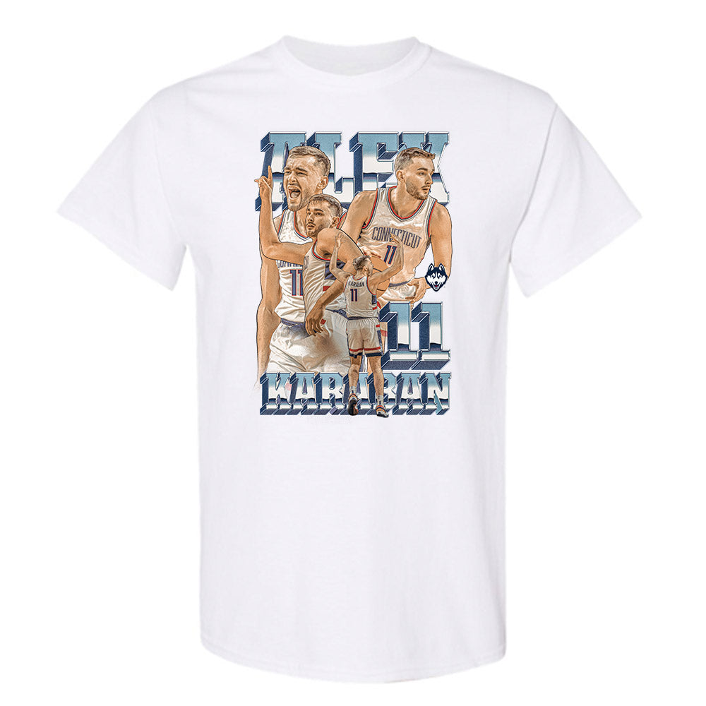 UConn - NCAA Men's Basketball : Alex Karaban - T-Shirt-0