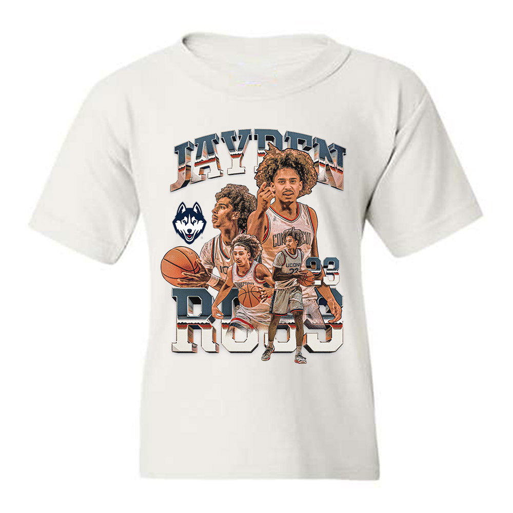 UConn - NCAA Men's Basketball : Jayden Ross - Youth T-Shirt-0