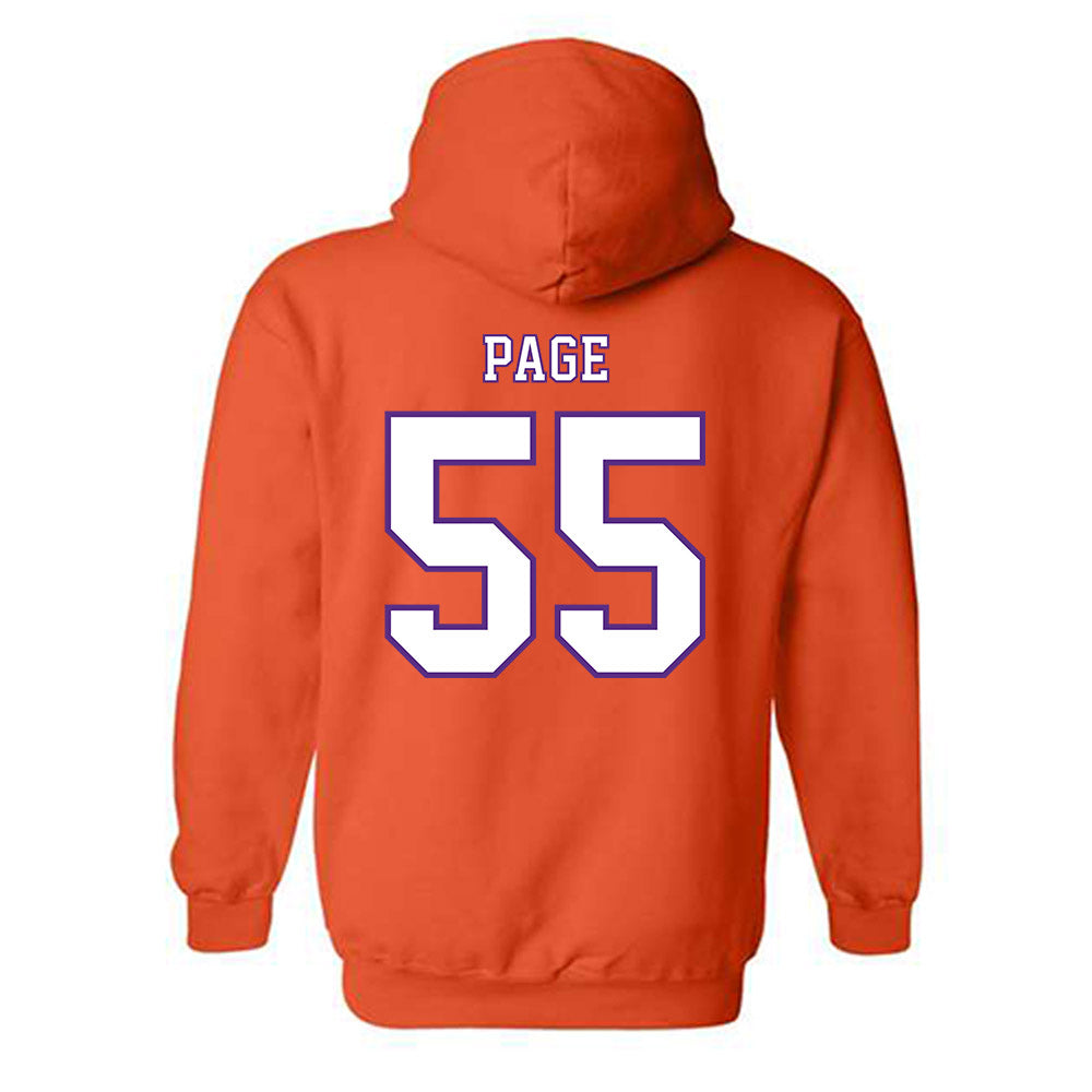 Clemson - NCAA Football : Payton Page - Replica Shersey Hooded Sweatshirt