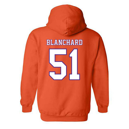 Clemson - NCAA Football : Gavin Blanchard - Replica Shersey Hooded Sweatshirt-1