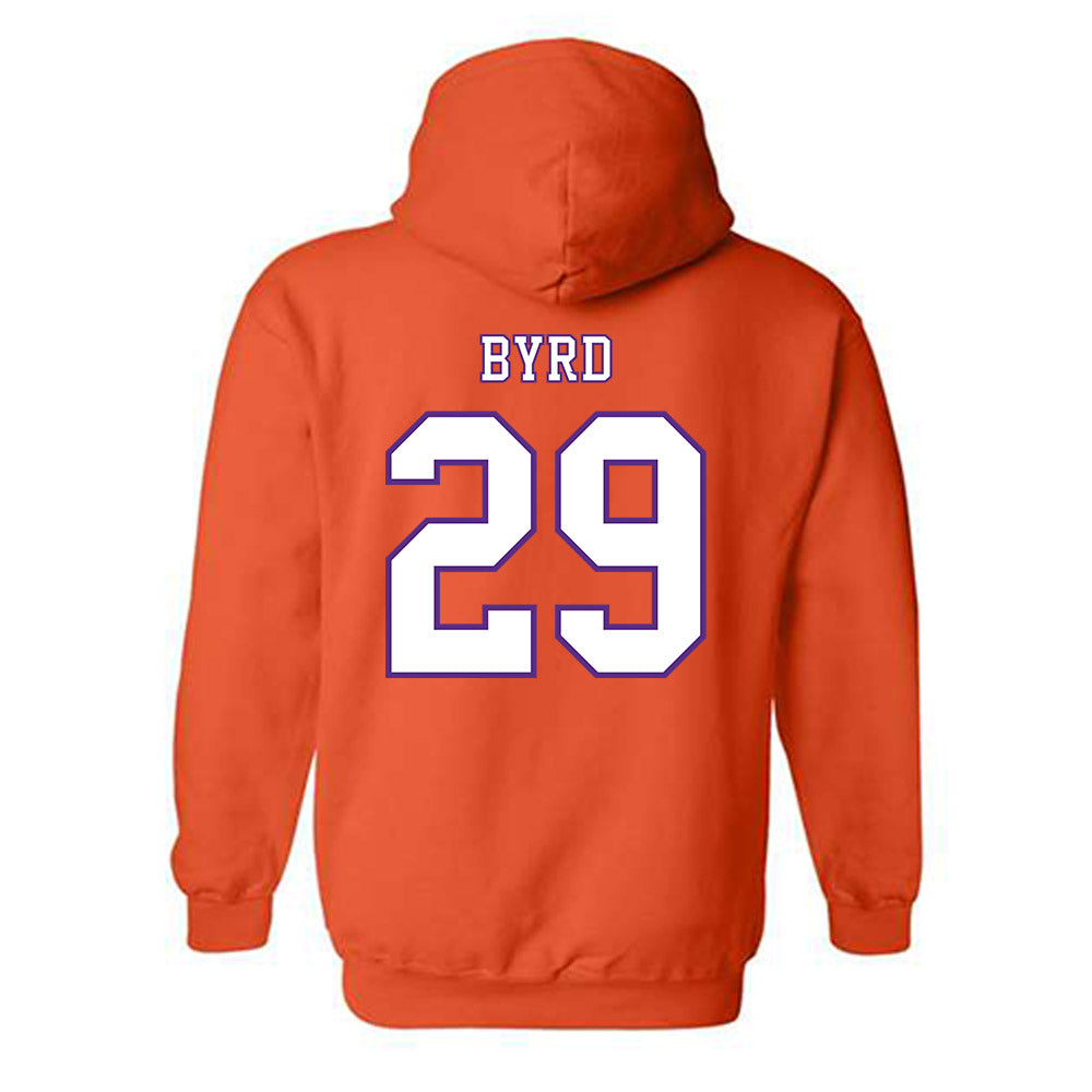 Clemson - NCAA Football : Chase Byrd - Replica Shersey Hooded Sweatshirt-1