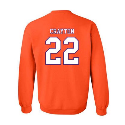 Clemson - NCAA Football : Dee Crayton - Replica Shersey Crewneck Sweatshirt-1