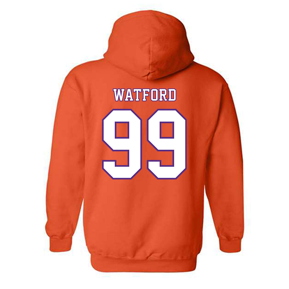 Clemson - NCAA Football : Ari Watford - Replica Shersey Hooded Sweatshirt-1