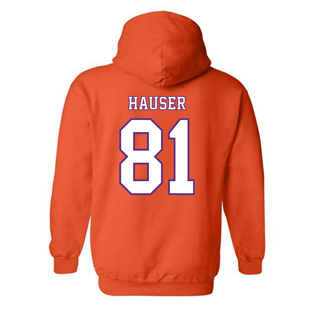 Clemson - NCAA Football : Nolan Hauser - Replica Shersey Hooded Sweatshirt-1