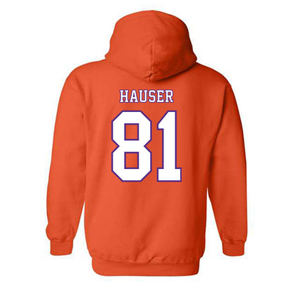 Clemson - NCAA Football : Nolan Hauser - Replica Shersey Hooded Sweatshirt-1