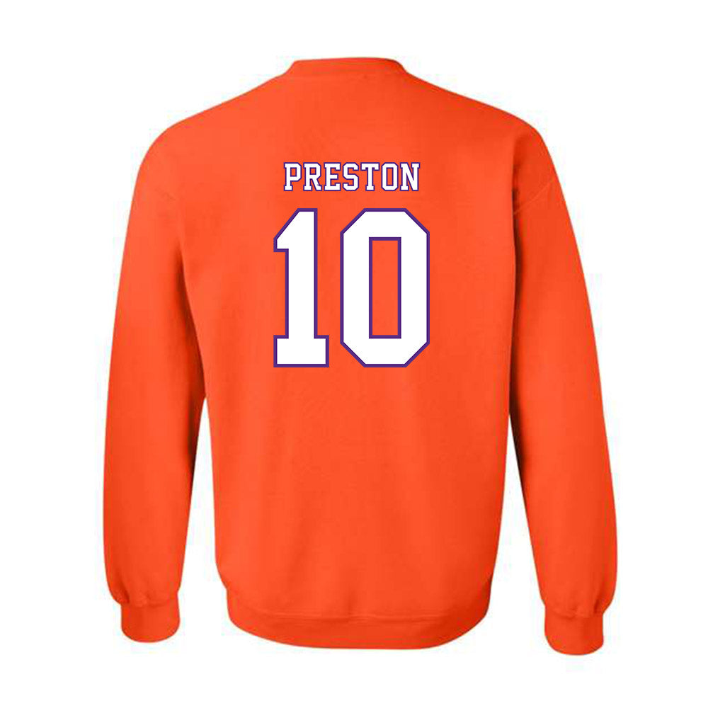 Clemson - NCAA Football : juju preston - Replica Shersey Crewneck Sweatshirt-1