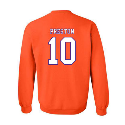 Clemson - NCAA Football : juju preston - Replica Shersey Crewneck Sweatshirt-1