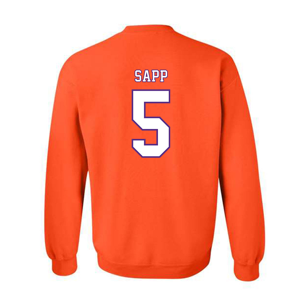 Clemson - NCAA Football : Josh Sapp - Replica Shersey Crewneck Sweatshirt-1