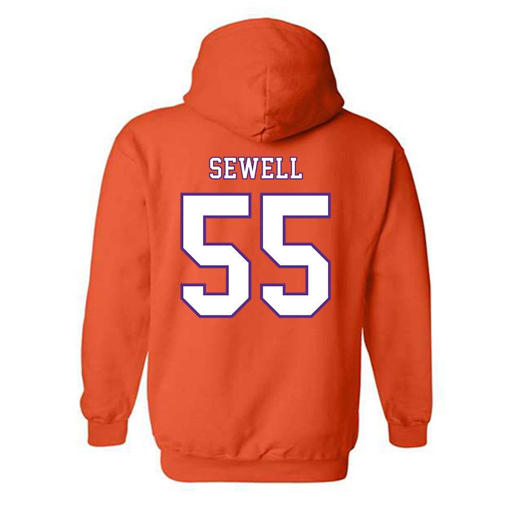 Clemson - NCAA Football : Harris Sewell - Replica Shersey Hooded Sweatshirt-1