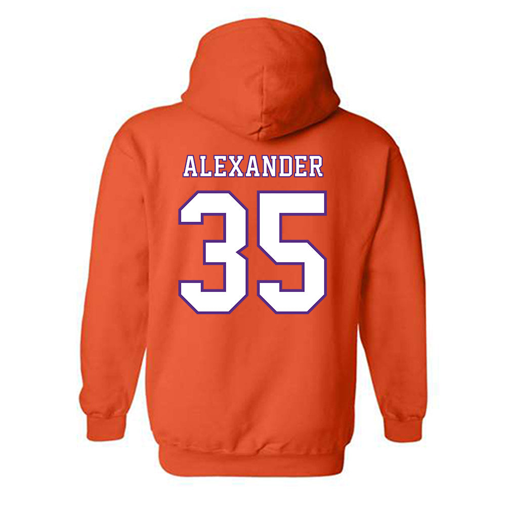 Clemson - NCAA Football : Jeremiah Alexander - Replica Shersey Hooded Sweatshirt-1