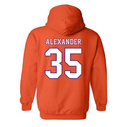 Clemson - NCAA Football : Jeremiah Alexander - Replica Shersey Hooded Sweatshirt-1