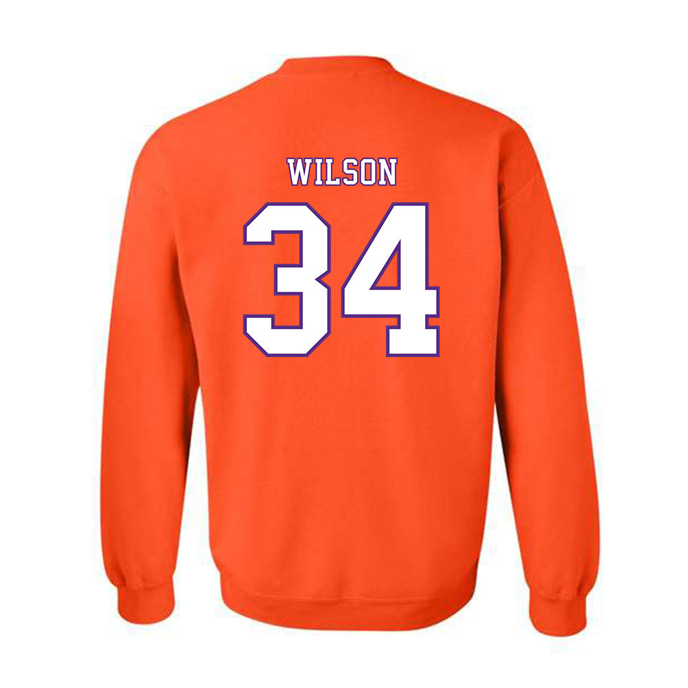 Clemson - NCAA Football : Max Wilson - Replica Shersey Crewneck Sweatshirt-1
