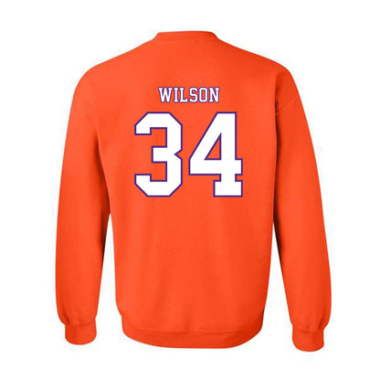 Clemson - NCAA Football : Max Wilson - Replica Shersey Crewneck Sweatshirt-1