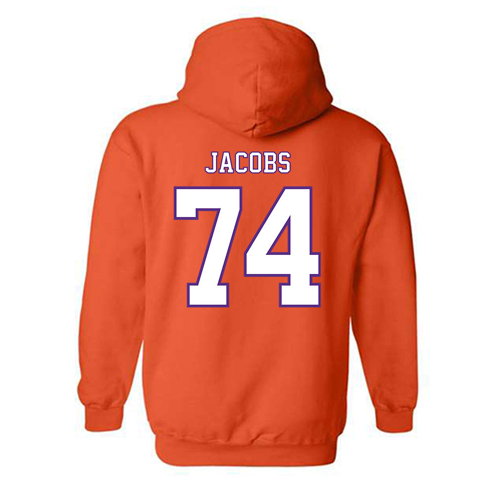 Clemson - NCAA Football : Brayden Jacobs - Replica Shersey Hooded Sweatshirt-1