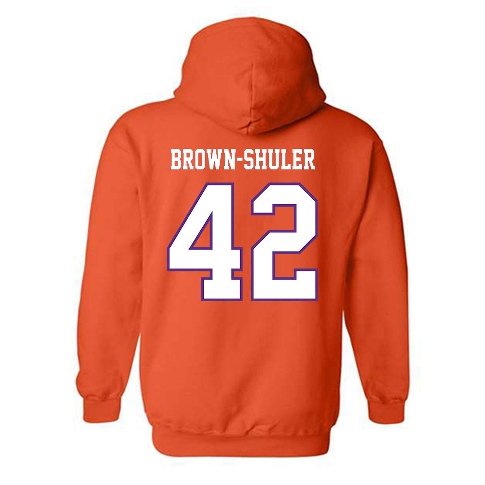 Clemson - NCAA Football : Hevin Brown-Shuler - Replica Shersey Hooded Sweatshirt-1