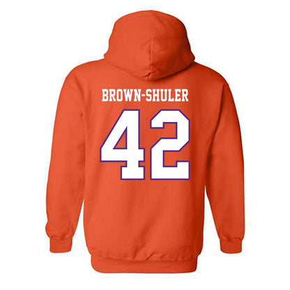 Clemson - NCAA Football : Hevin Brown-Shuler - Replica Shersey Hooded Sweatshirt-1