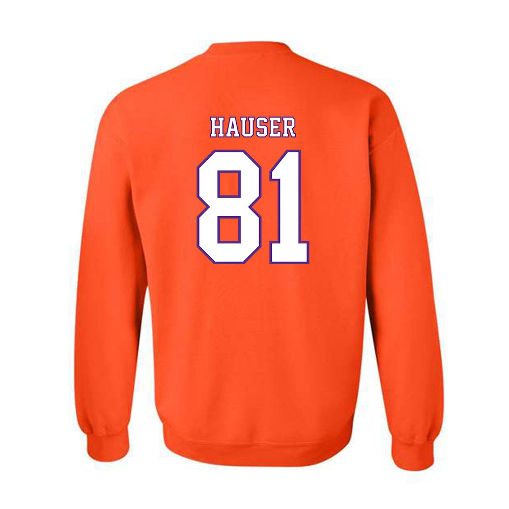 Clemson - NCAA Football : Nolan Hauser - Replica Shersey Crewneck Sweatshirt-1