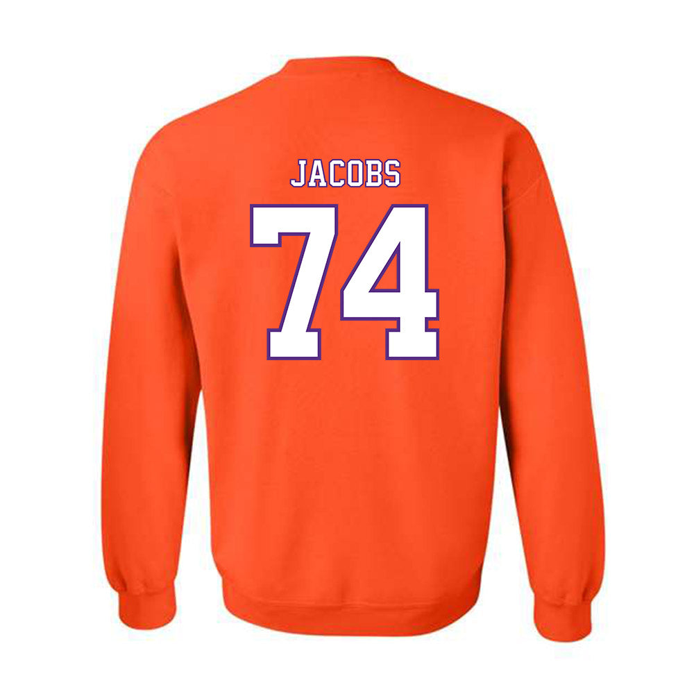 Clemson - NCAA Football : Brayden Jacobs - Replica Shersey Crewneck Sweatshirt-1