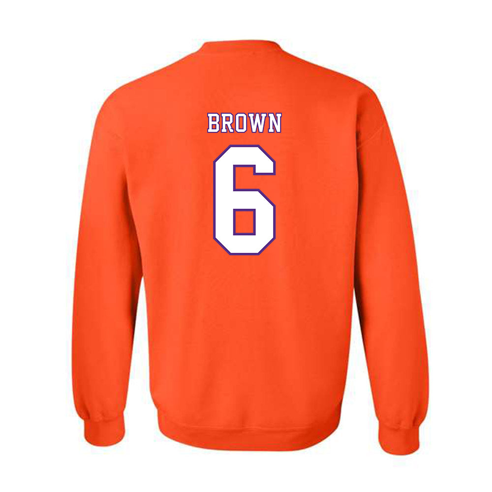 Clemson - NCAA Football : Tyler Brown - Replica Shersey Crewneck Sweatshirt-1