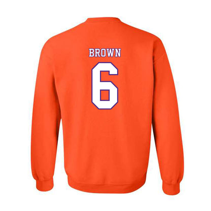 Clemson - NCAA Football : Tyler Brown - Replica Shersey Crewneck Sweatshirt-1
