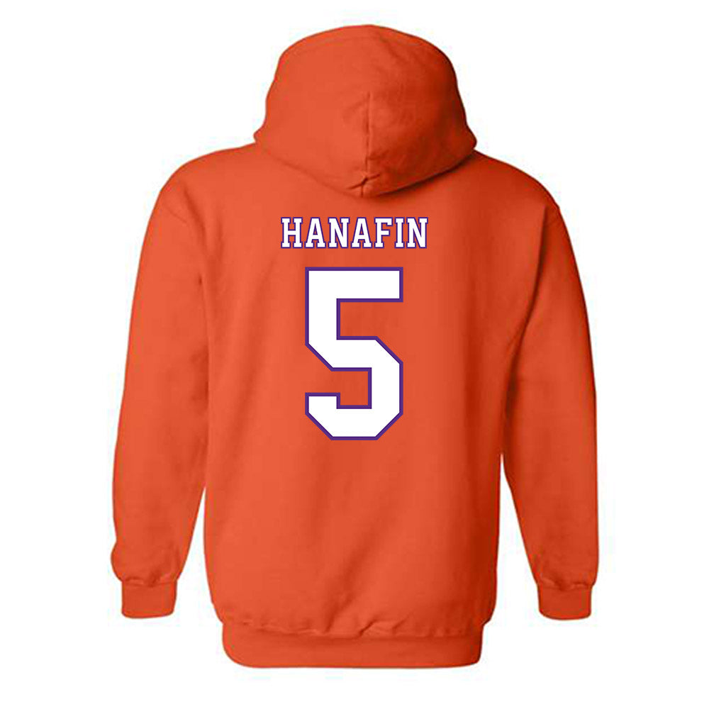 Clemson - NCAA Football : Ronan Hanafin - Replica Shersey Hooded Sweatshirt-1