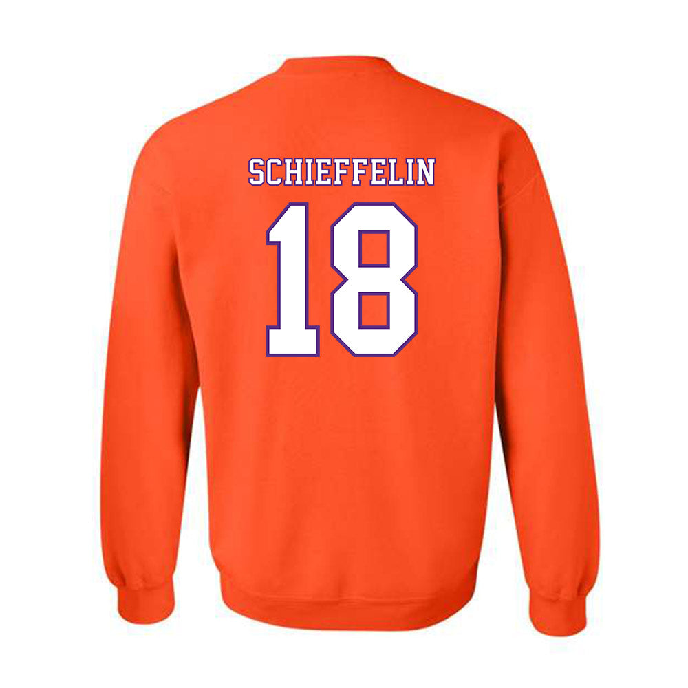 Clemson - NCAA Football : Ian Schieffelin - Replica Shersey Crewneck Sweatshirt-1