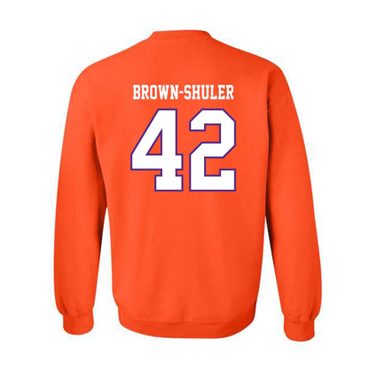 Clemson - NCAA Football : Hevin Brown-Shuler - Replica Shersey Crewneck Sweatshirt-1