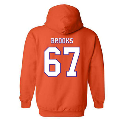 Clemson - NCAA Football : Nathan Brooks - Replica Shersey Hooded Sweatshirt-1