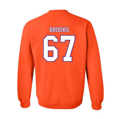 Clemson - NCAA Football : Nathan Brooks - Replica Shersey Crewneck Sweatshirt-1
