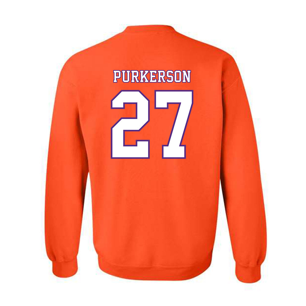 Clemson - NCAA Football : Jack Purkerson - Replica Shersey Crewneck Sweatshirt-1
