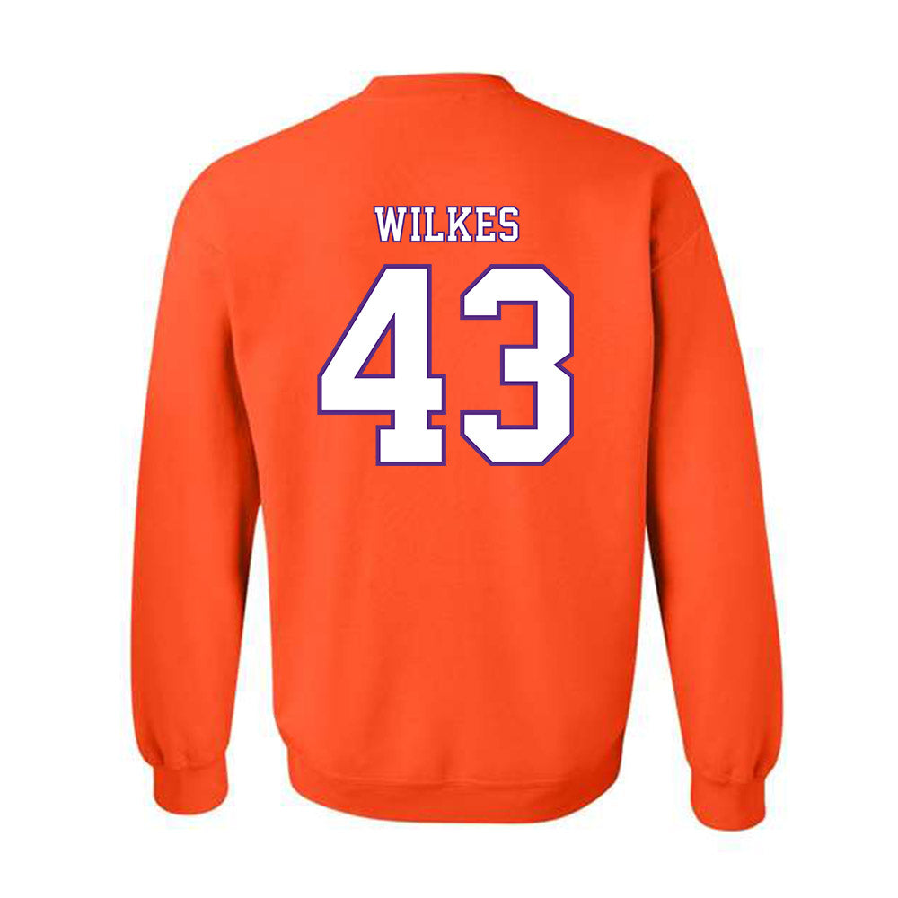 Clemson - NCAA Football : Billy Wilkes - Replica Shersey Crewneck Sweatshirt-1