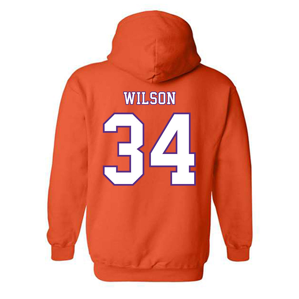 Clemson - NCAA Football : Max Wilson - Replica Shersey Hooded Sweatshirt-1