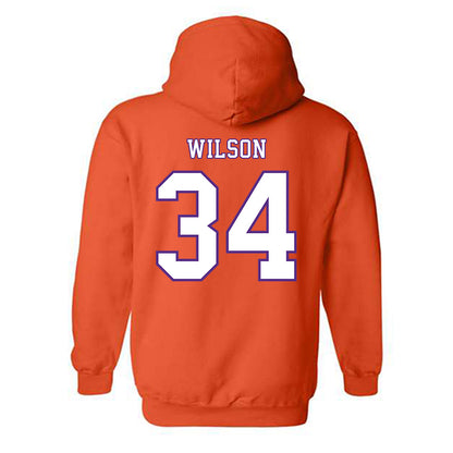 Clemson - NCAA Football : Max Wilson - Replica Shersey Hooded Sweatshirt-1