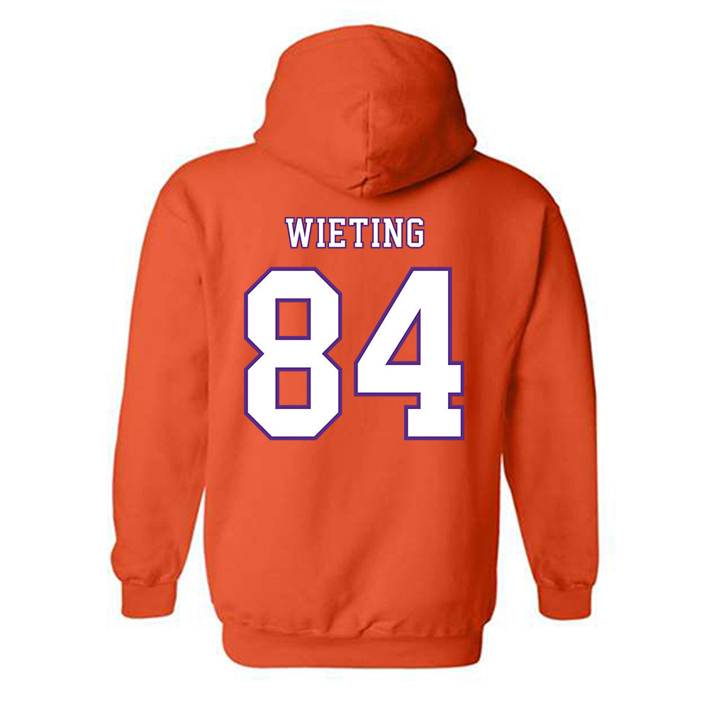 Clemson - NCAA Football : Avery Wieting - Replica Shersey Hooded Sweatshirt-1