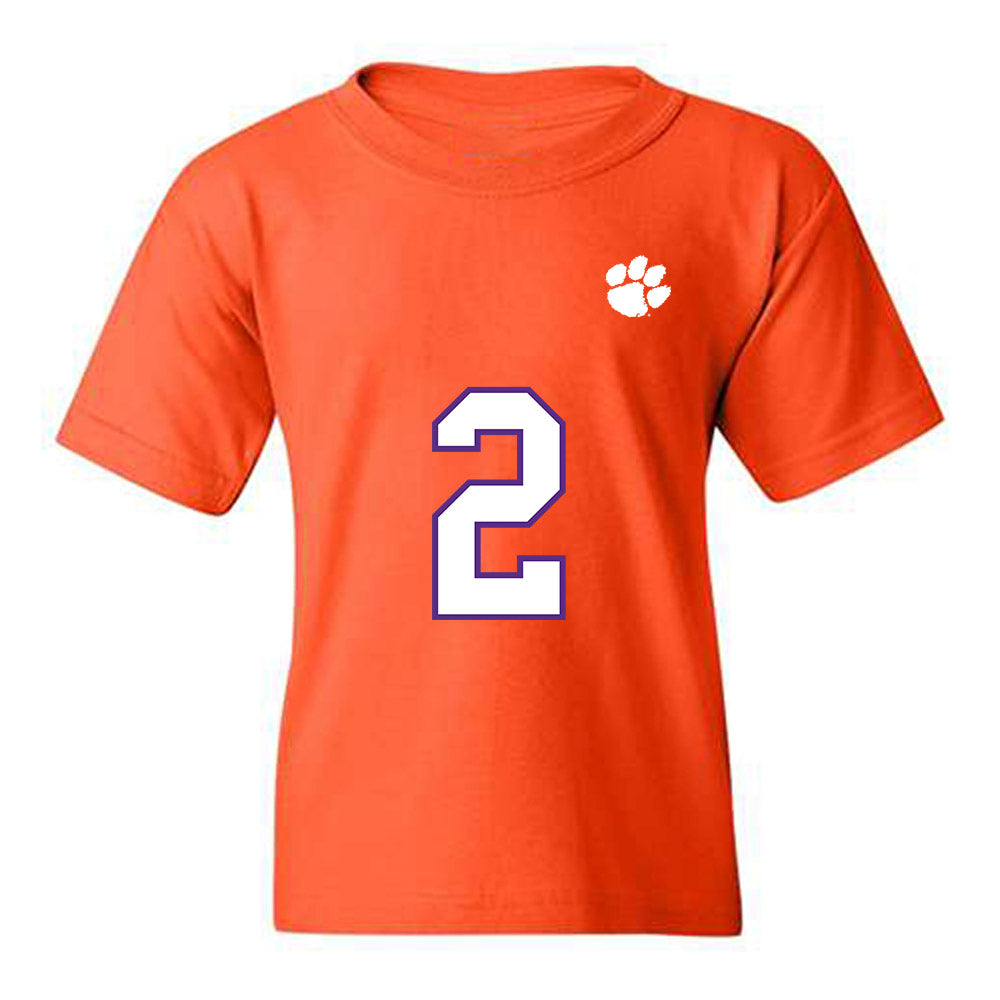 Clemson - NCAA Football : Cade Klubnik - Replica Shersey Youth T-Shirt-0