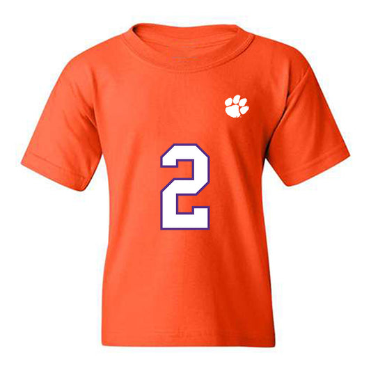 Clemson - NCAA Football : Cade Klubnik - Replica Shersey Youth T-Shirt-0