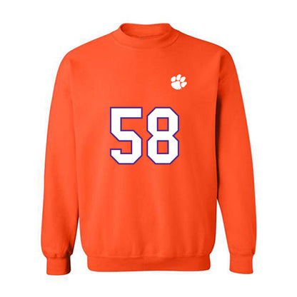 Clemson - NCAA Football : Aidan Hydrick - Replica Shersey Crewneck Sweatshirt