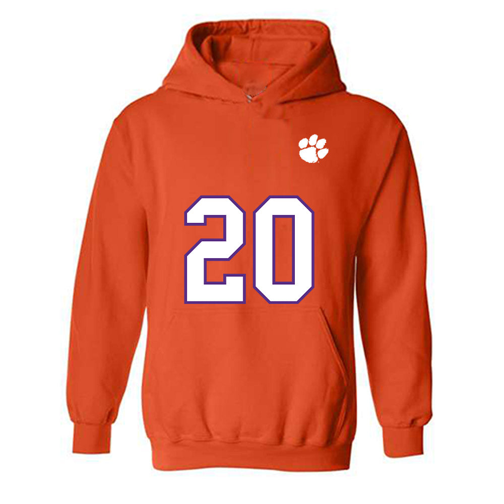 Clemson - NCAA Football : Clark Sanderson - Replica Shersey Hooded Sweatshirt-0