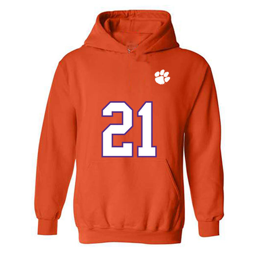 Clemson - NCAA Football : Jarvis Green - Replica Shersey Hooded Sweatshirt-0