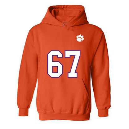 Clemson - NCAA Football : Nathan Brooks - Replica Shersey Hooded Sweatshirt-0